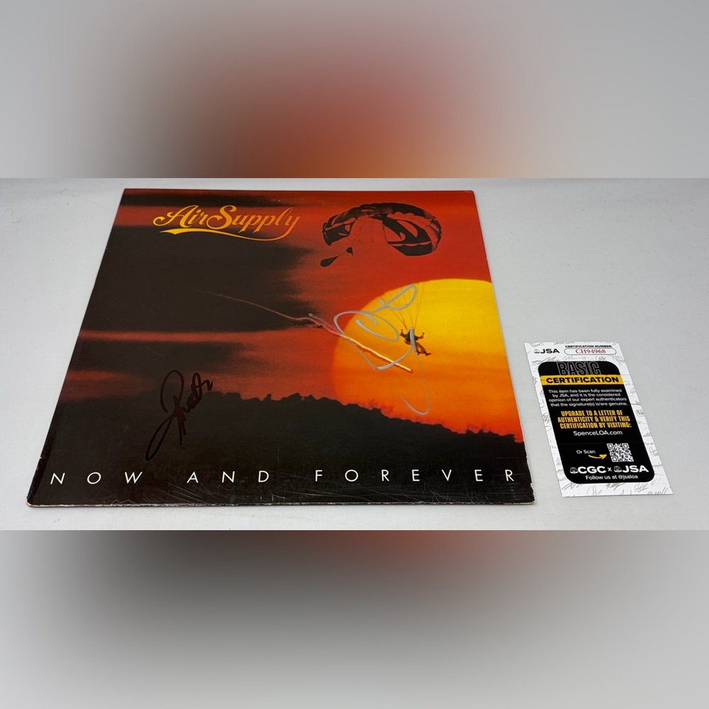 Air Supply signed Now‎ And Forever Album JSA COA